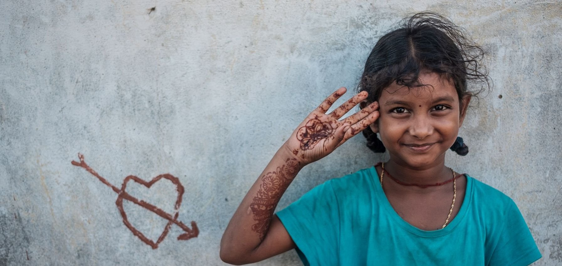Mädchen aus einer Don Bosco Unterkunft in Indien.
