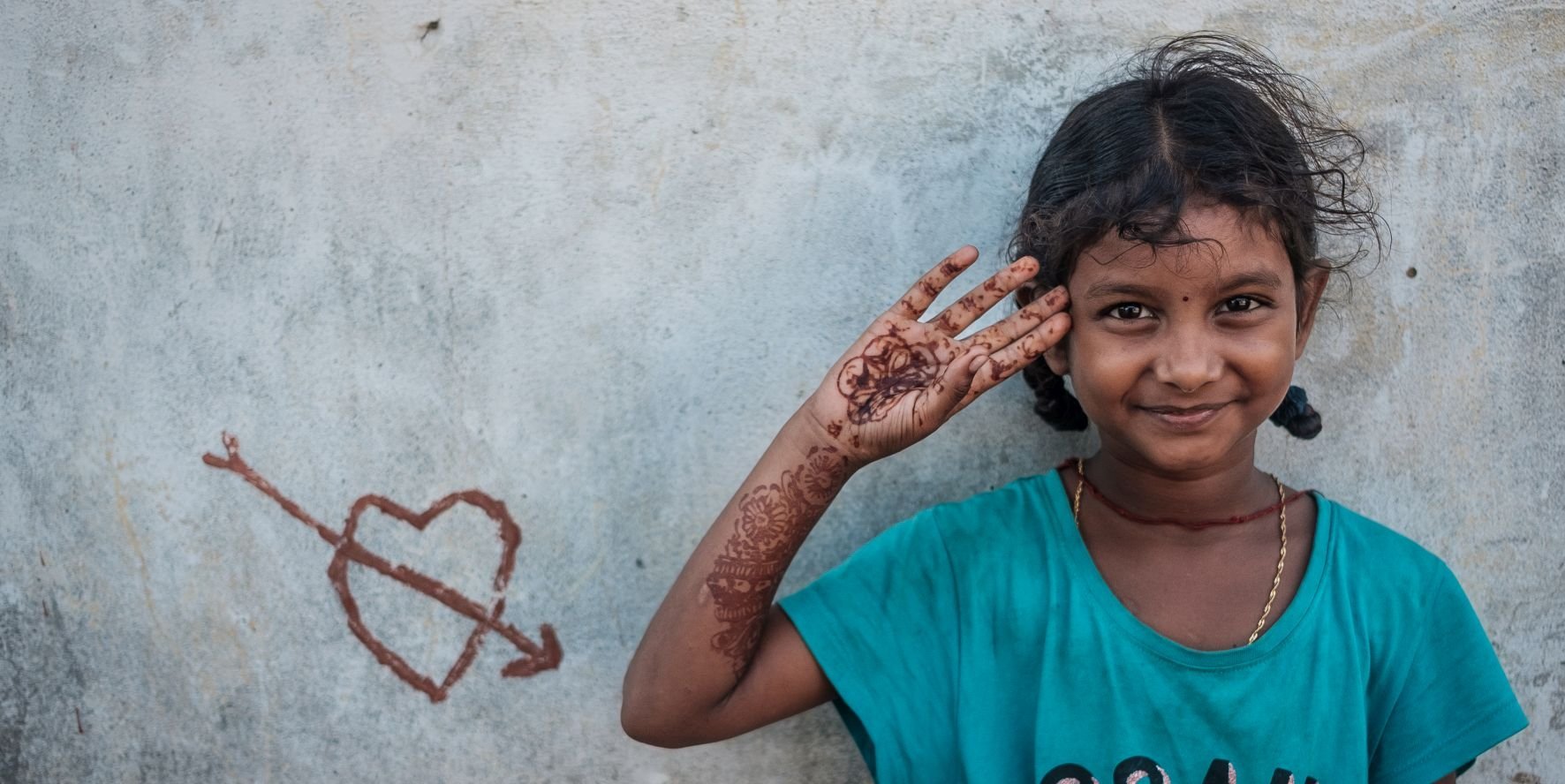Mädchen aus einer Don Bosco Unterkunft in Indien.