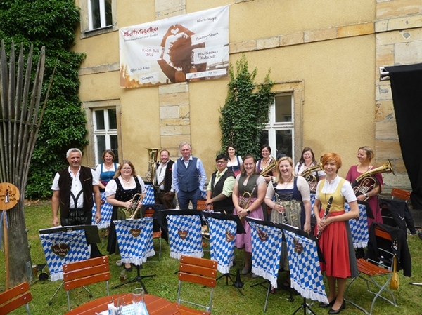 Blaskapelle Damisch Böhmisch beim Demokratiefestival im Kloster Ensdorf